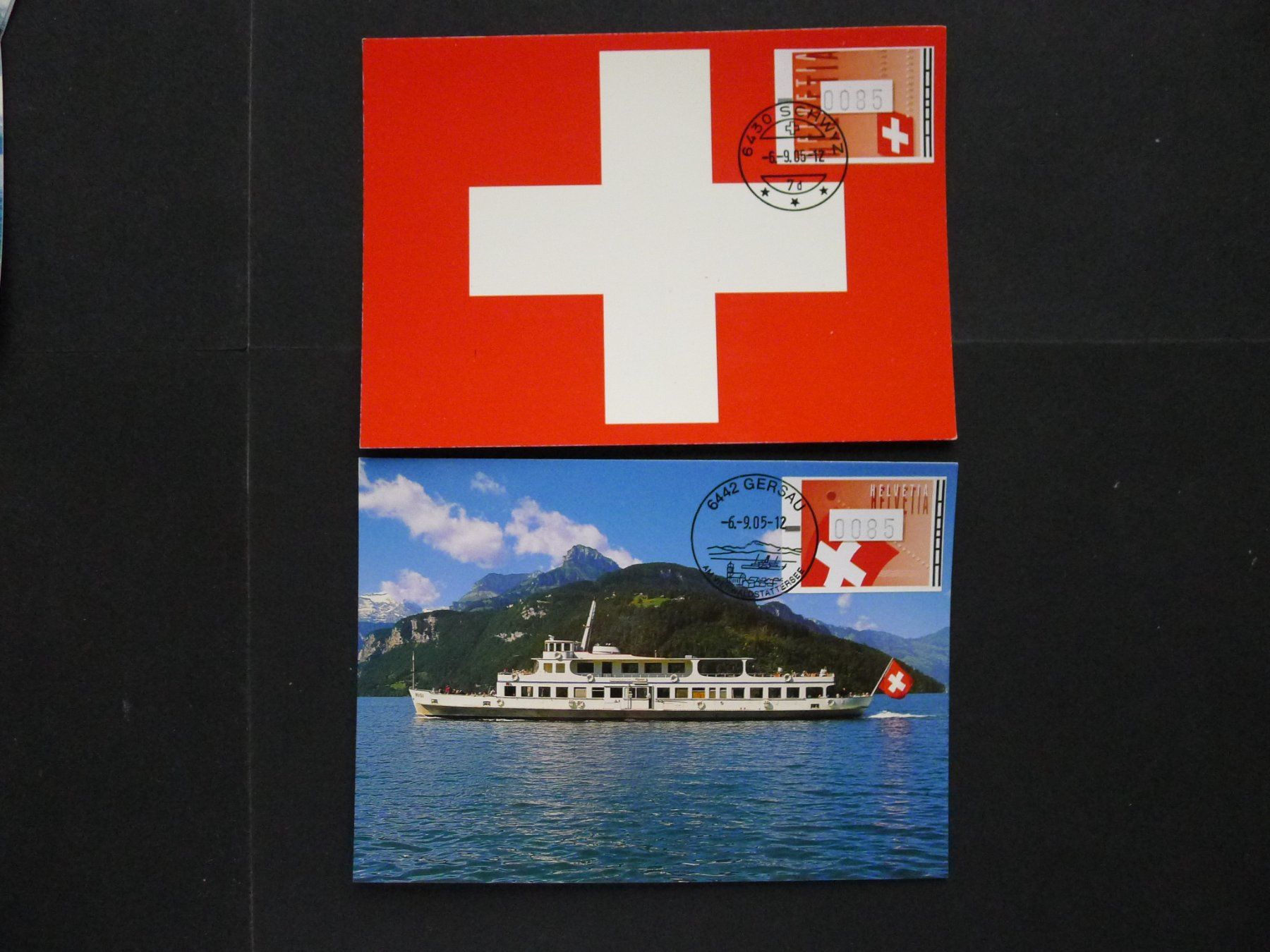 Tutti i francobolli: 2005 ATM Nr. 19+20 auf 2 Maximumkarten mit ORTS ET Stempel – Usato da Dagmersellen venduto da wyss1982