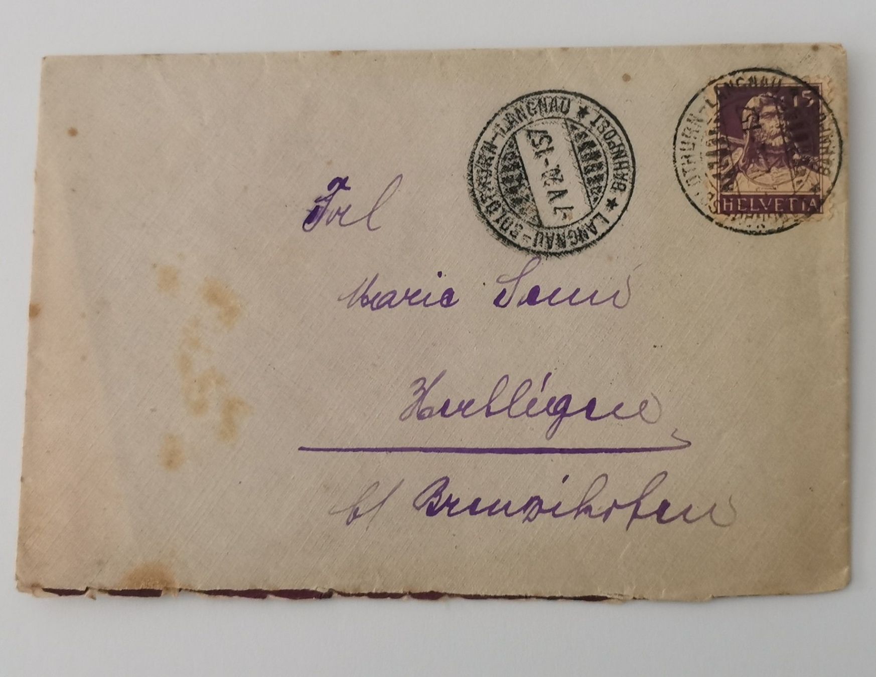 Alle Briefmarken: 1920 – Gebraucht aus Aadorf von Chnorli-Furz