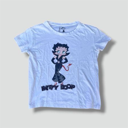 Betty Boop "devil" y2k white t-shirt vintage damen t-shirt