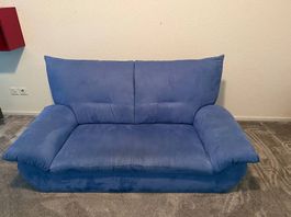  2-er Sofa in blau 