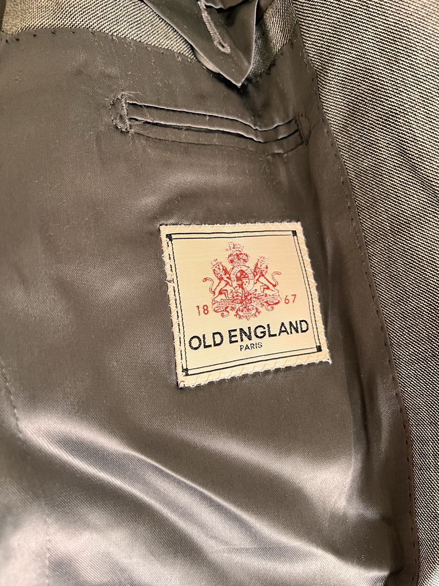 Giacche: OLD ENGLAND Paris Jacket Grey Wool Size 52 Made in England – Usato da Lausanne venduto da Danash 3