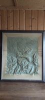 Kartenrelief des Kantons St. Gallen, gerahmt und alt. 47
