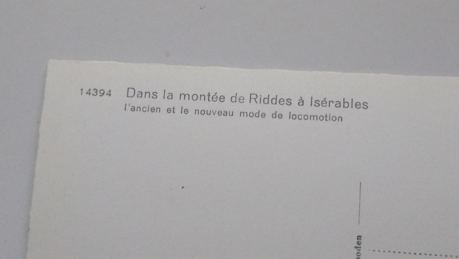Ansichtskarten: Montée de Riddes à Isérables non circulée  – Gebraucht aus Farvagny-le-Grand von LaCaverne 3