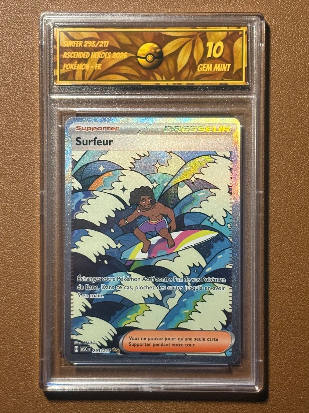 Pokémon Carte collezionabili: Surfer 293/217 - SG 10 - Gem Mint - FR – Nuovo (secondo la descrizione) da Chêne-Bougeries venduto da Carte-Sauvage