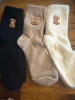 3x Kuschelsocken - flauschig weich-Wohlfühlen- Zeit für Dich