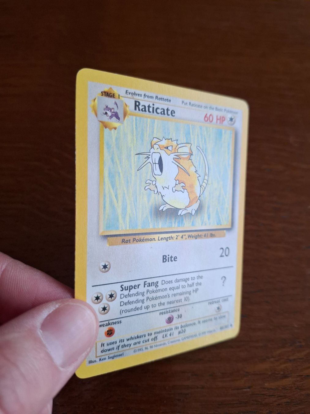 Pokémon Carte collezionabili: Pokemon Raticate Base Set 40/102 – Usato da Giornico venduto da ale_lc8k 2