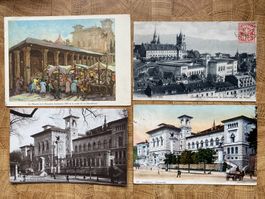 8 Cartes postales  anciennes Lausanne Université Rumine