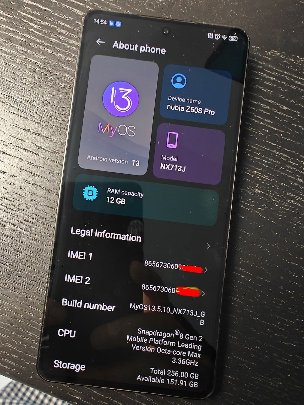 ZTE Portables: Mobil Nubia Z50S Pro – D'occasion à Basel par Lotsofprosecco 5