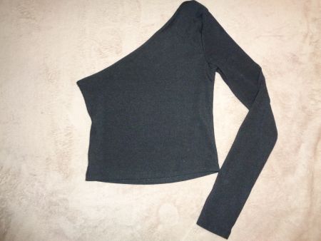 Damen Shirt one-shoulder schwarz Grösse S guter Zustand!