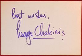 George Chakiris Autogramm signiert Karte 10x15cm