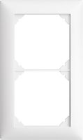 Abdeckrahmen EDIZIOdue 1×2 weiss, Feller