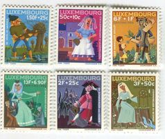 Briefmarken "Märchen". Luxemburg