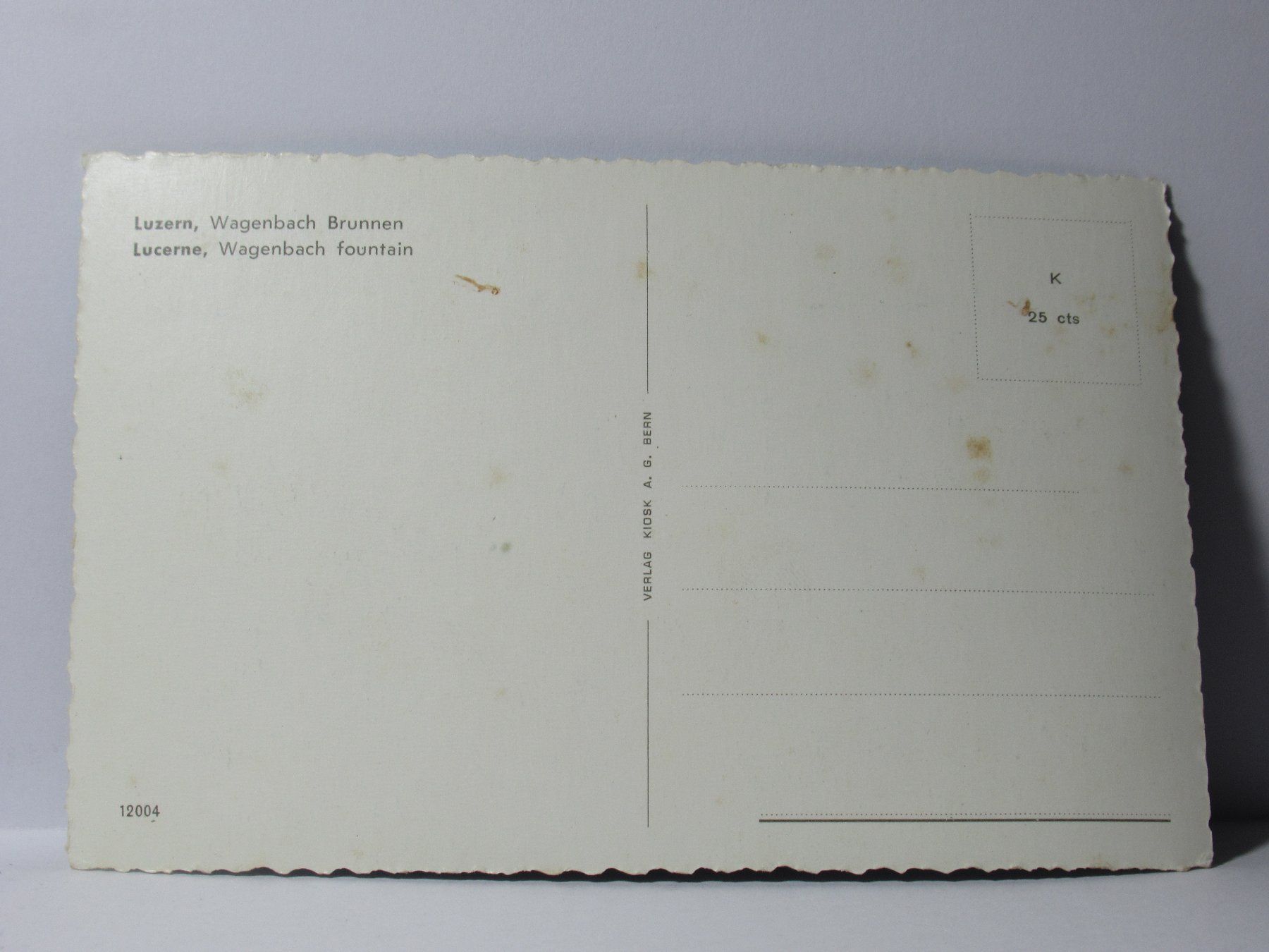 Cartoline postali: Luzern , Wagenbach  Brunnen – Nuovo (secondo la descrizione) da Grenchen venduto da Bluemchen1900 1