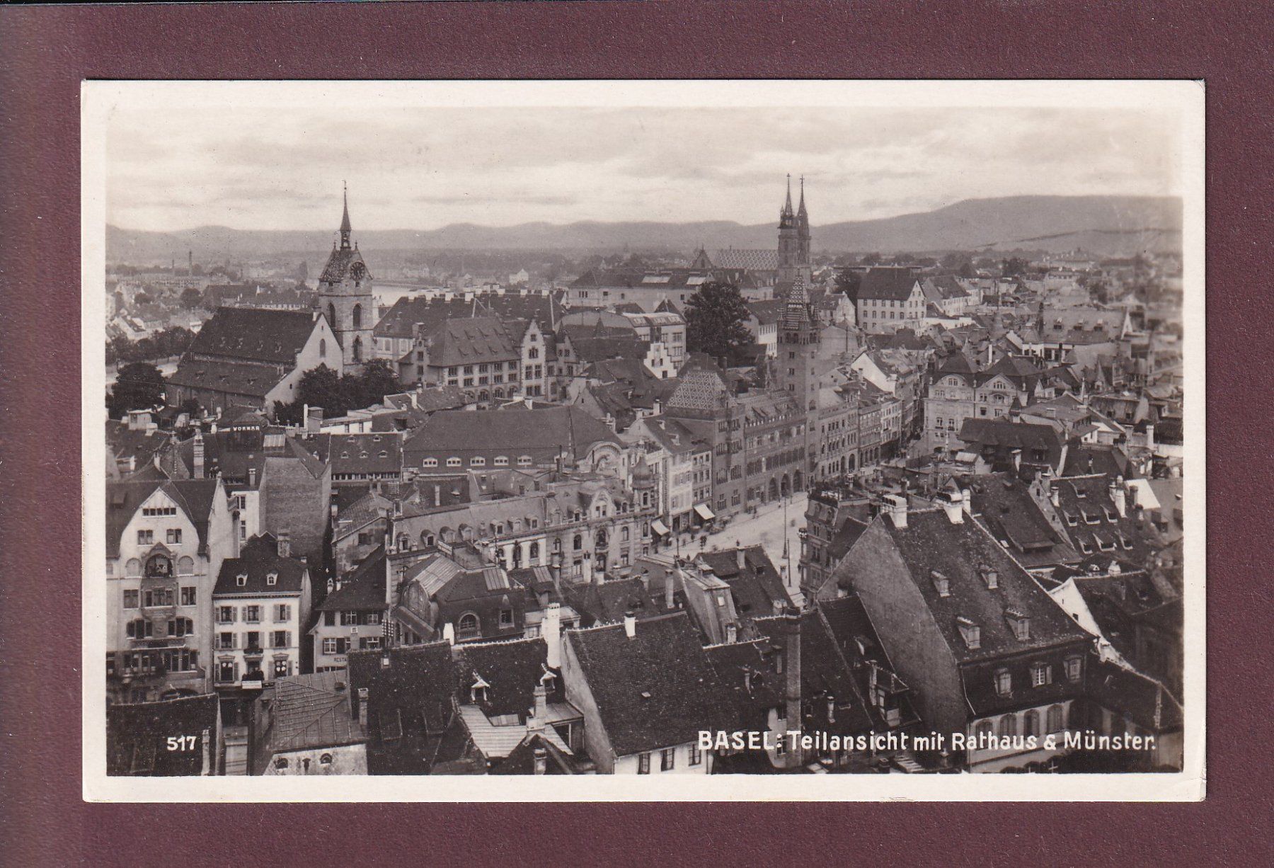 Cartes postales: BASEL - Teilansicht - 1937 – D'occasion à Pully par nicecards