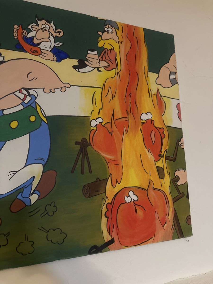 Fumetti: Witziges Asterix & Obelix Gemälde, Acryl auf Leinwand – Usato da Frauenfeld venduto da aluma14 4