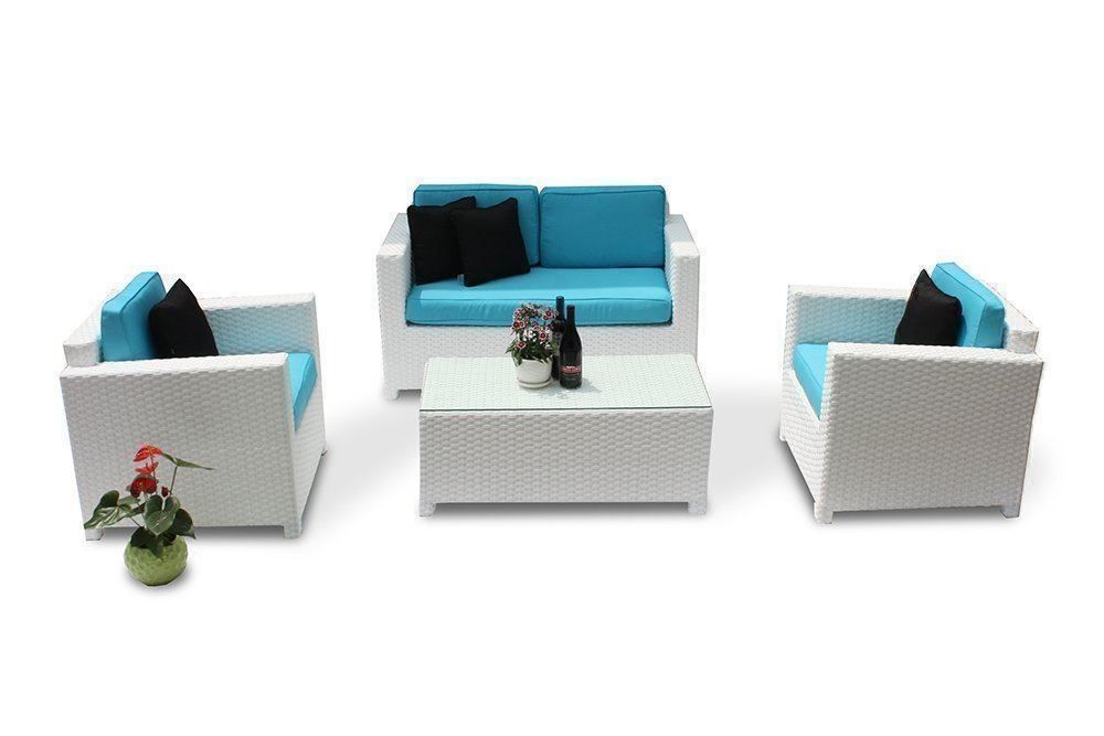 Divani: Rattan Lounge - Rattan Sofa weiss – Nuovo e nell'imballaggio originale da Bern venduto da rattan-lounge 1