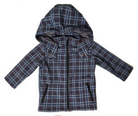 Schöne bpc Softshelljacke Blau kariert Gr 80/86