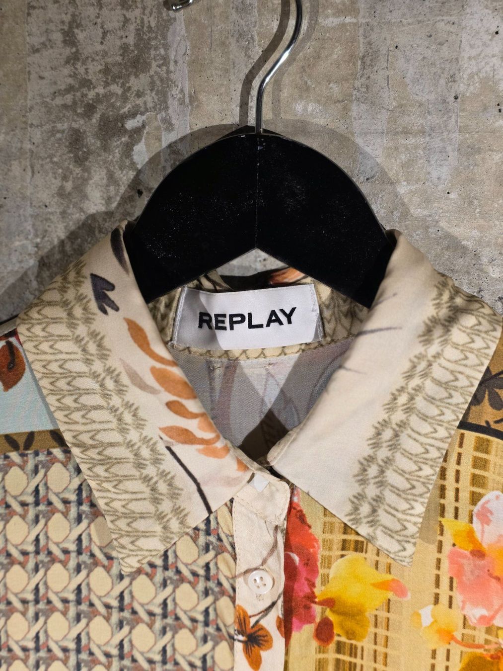 Replay Kleider: REPLAY Elegantes langes Kleid MitfloralemPatchworkMusterGr.M – Gebraucht aus Affeltrangen von Szafaoli 2