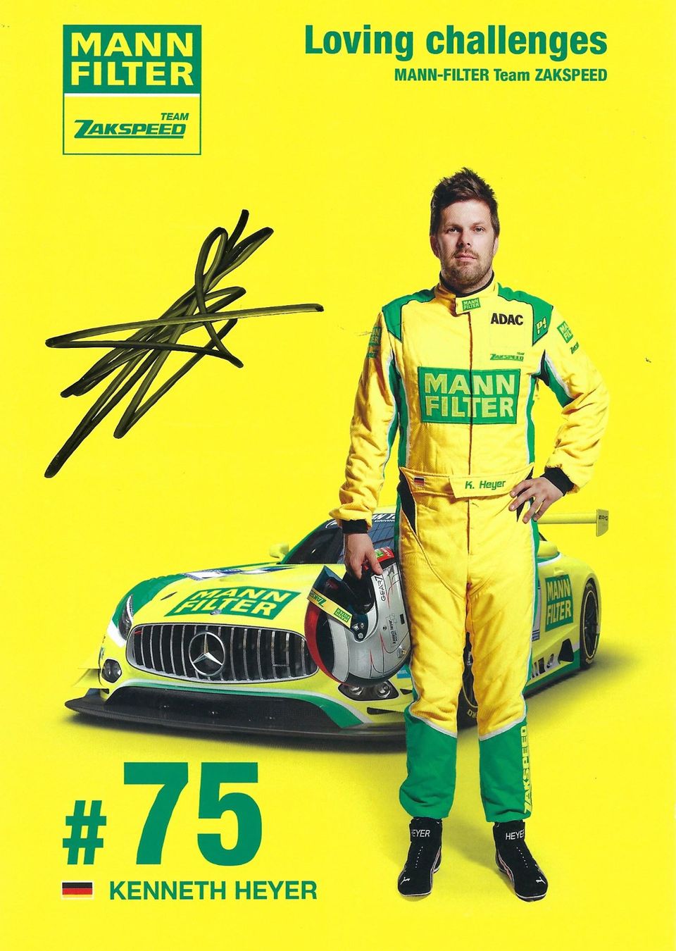 Autografi: Kennet Heyer, Team Zakspeed – Usato da Aarburg venduto da Hktm