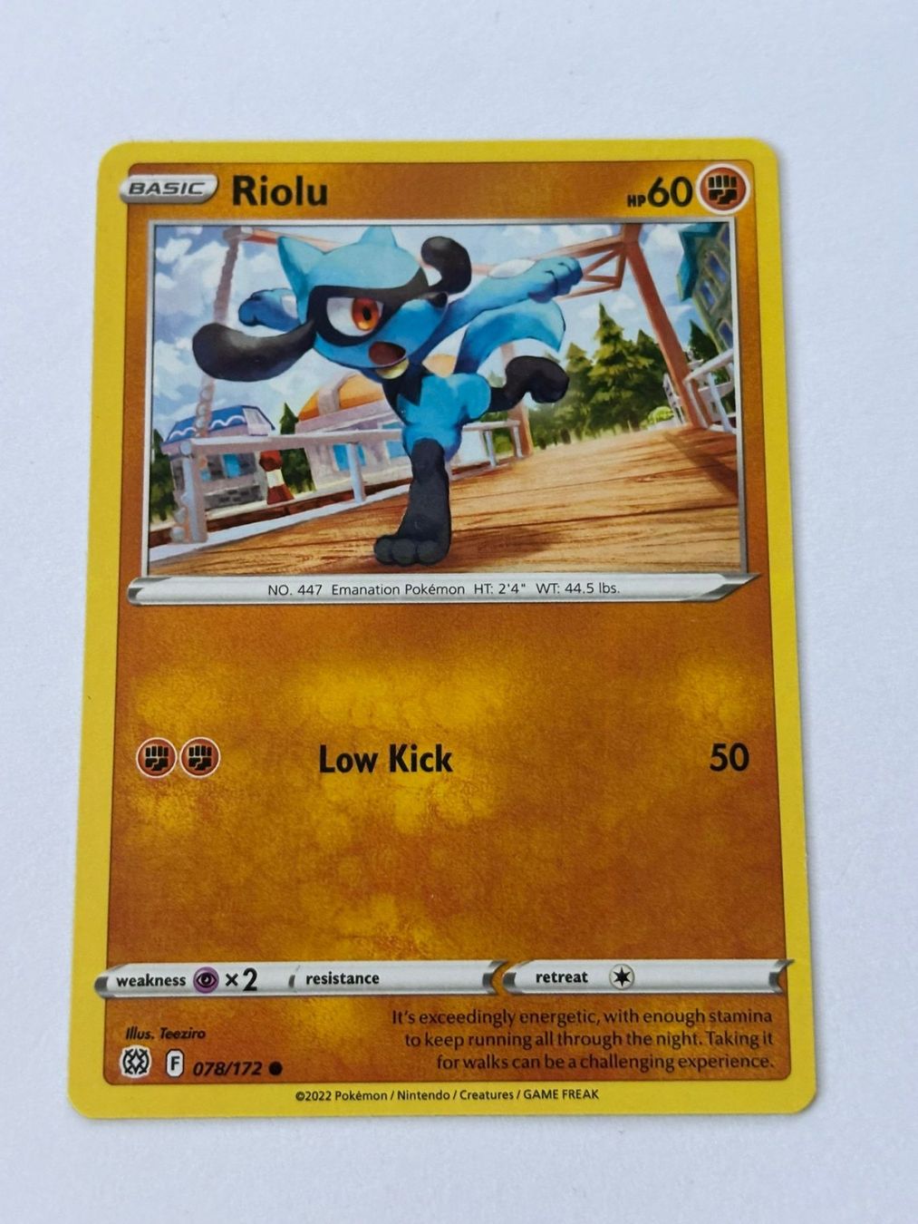 Pokémon Carte collezionabili: Riolu 078/172 – Usato da Herisau venduto da Seyashop_2