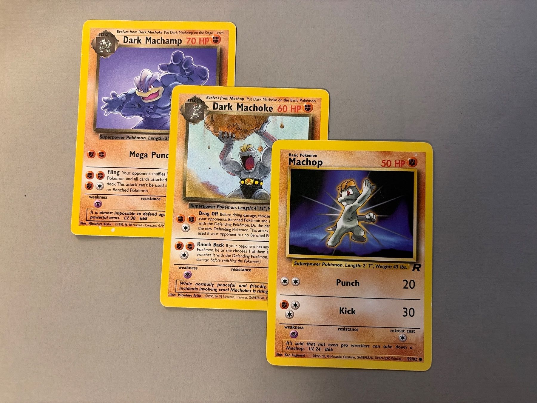 Pokémon Carte collezionabili: Dark Machamp / Machoke / Machop - Team Rocket – Usato da Kehrsatz venduto da Riyouu