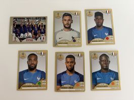 England und Frankreich Fussball Panini Stickers WM 2018
