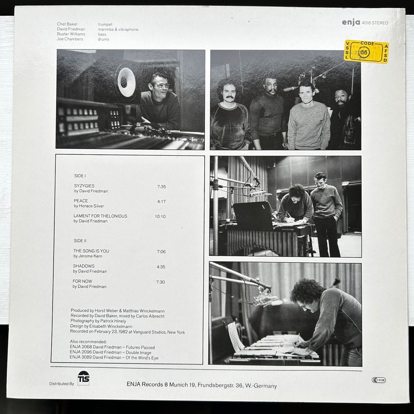 Schallplatten: Chet Baker "Peace" LP – Gebraucht aus Lausanne von Pask1 1