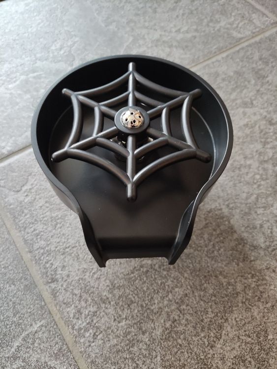 PEPO Schwarze Unterbauspüle Mit Glasspüler – 58,4x35,6x22,9 Cm, 16 Gauge