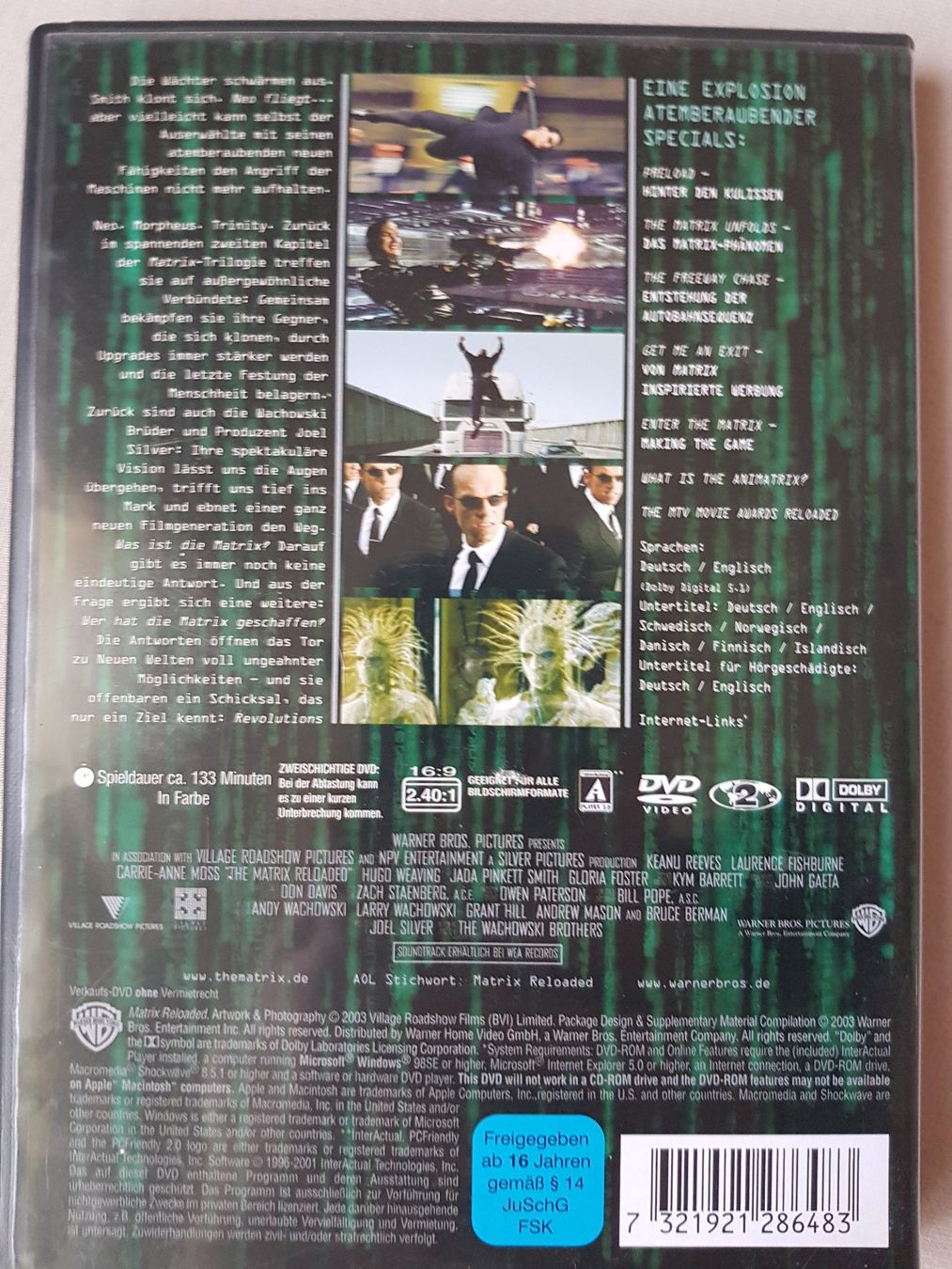 Tutti i DVDs: DVD Matrix Reloaded (2) – Usato da thun venduto da lucky_manxy 1