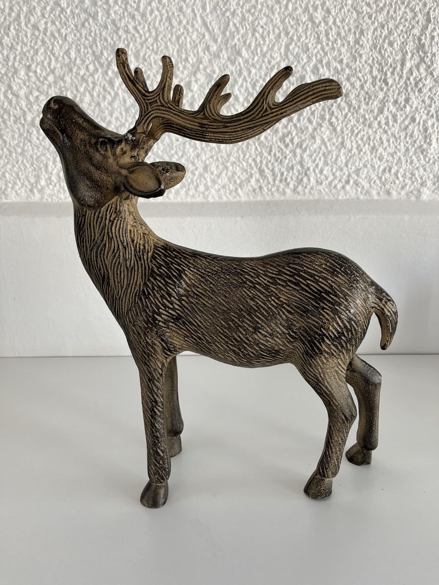 Sculture & Statue: grosser Hirsch aus Aluminium – Usato da Wetzikon ZH venduto da seli03