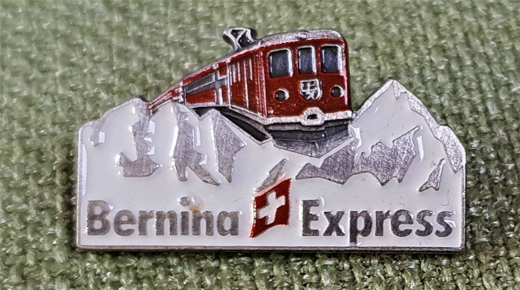 Placchette & Badge: I052 - Pin Zug Bahn Bernina Express – Usato da Reinach BL venduto da Boston-Verkauf