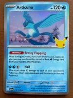 Pokemon Articuno Holo 30 Jahre (Versand gratis)
