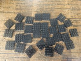 lego 3031 lot de 30 pièces Black Plate 4 x 4