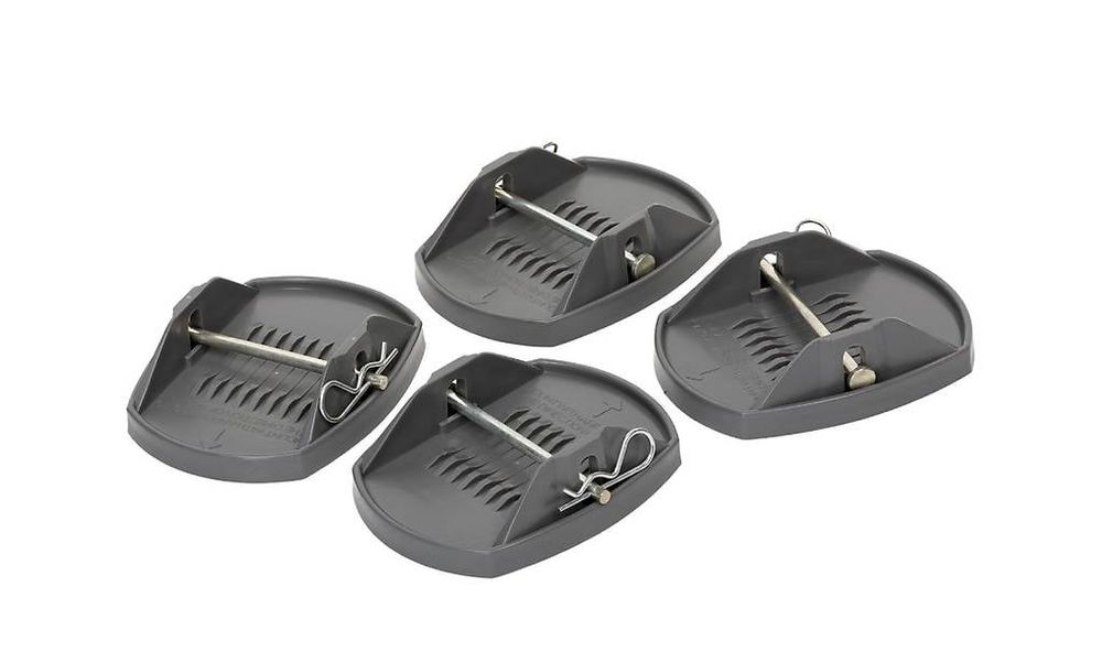 Stützplatten Für Wohnwagen 23cm - RV Jack Pads Aus PVC Für Sicheres Camping