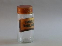 ANTIKE APOTHEKER-DOSEN GLAS 19. JH.