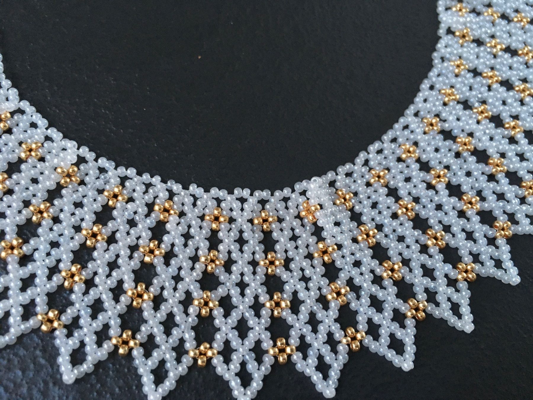 Catenine: Kette Kragen Perlen Handarbeit NEU – Nuovo e nell'imballaggio originale da Zollikofen venduto da spunk65 6