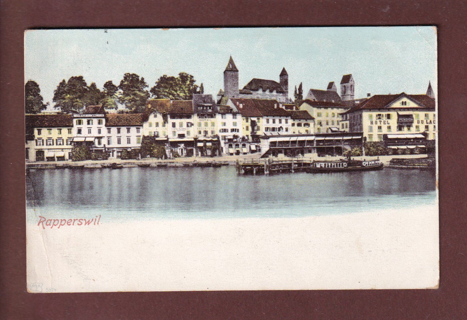 Cartoline postali: RAPPERSWIL - 1913 // Falte // – Usato da Pully venduto da nicecards