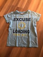 Cooles T-Shirt, hellblau, Grösse 128