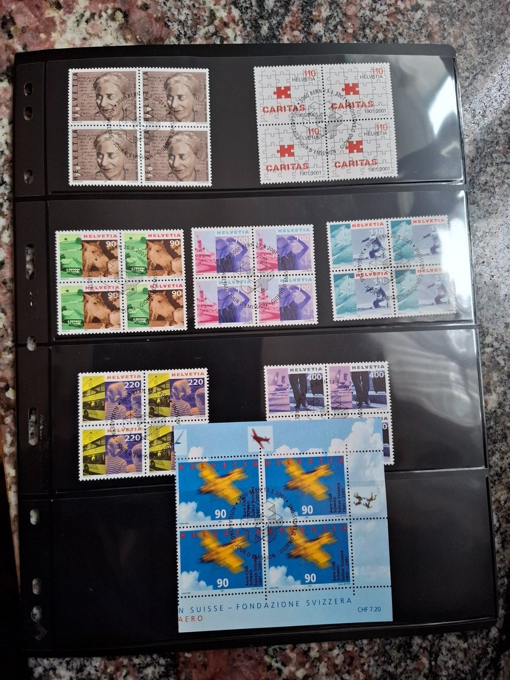 Tutti i francobolli: Briefmarken 4er Block 2001 gestempelt – Usato da Marthalen venduto da Loewe59 1