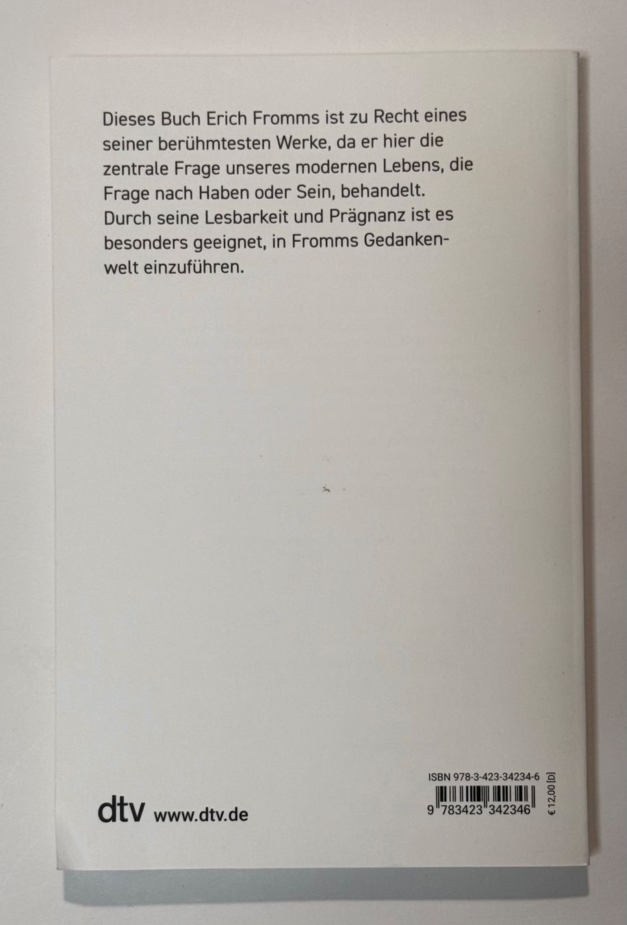 Livres: Haben oder Sein | Erich Fromm – D'occasion à Rapperswil SG par Maria_________ 1