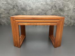 Vintage Teak Satztische 3er Set Kai Kristiansen Mid Century