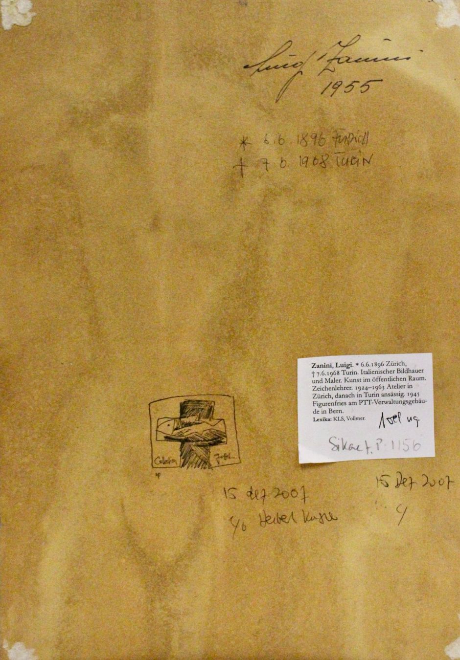 Dipinti: Luigi Zanini 1896-1968 Gouche – Usato da Bruettisellen venduto da Collector_Store 7