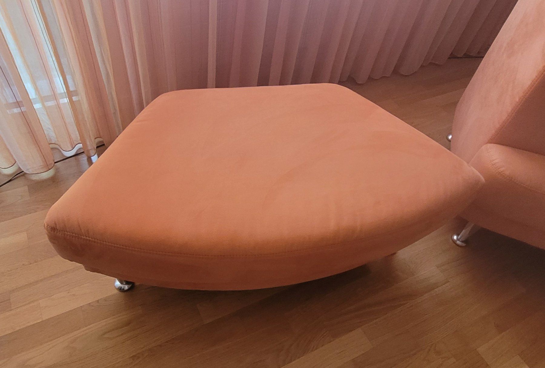 Sgabelli: Sofahocker Fusshocker Sitzhocker Polsterhocker Pouf Orange – Usato da Zürich venduto da fourpaws