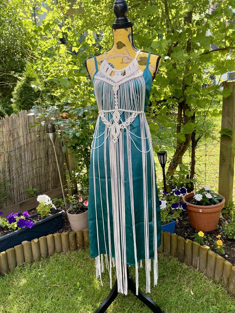 Kleider: 🌿 Makramee-Kleid – handgefertigter Boho-Traum🌞 – Neu und originalverpackt aus Adliswil von Ajoure_Atelier 2