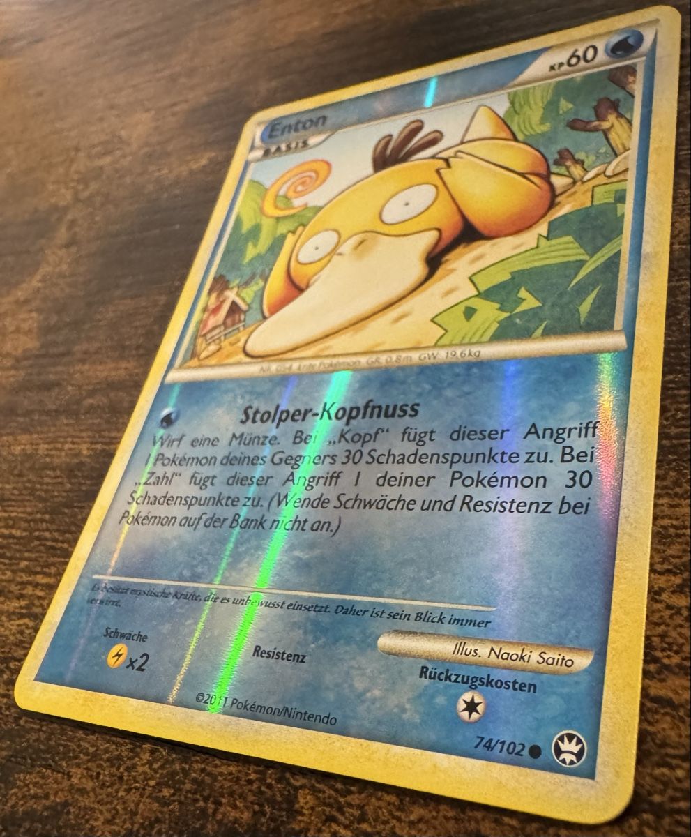 Pokémon Carte collezionabili: Enton Reverse Holo 74 - DE – Usato da Zürich venduto da LJF 1