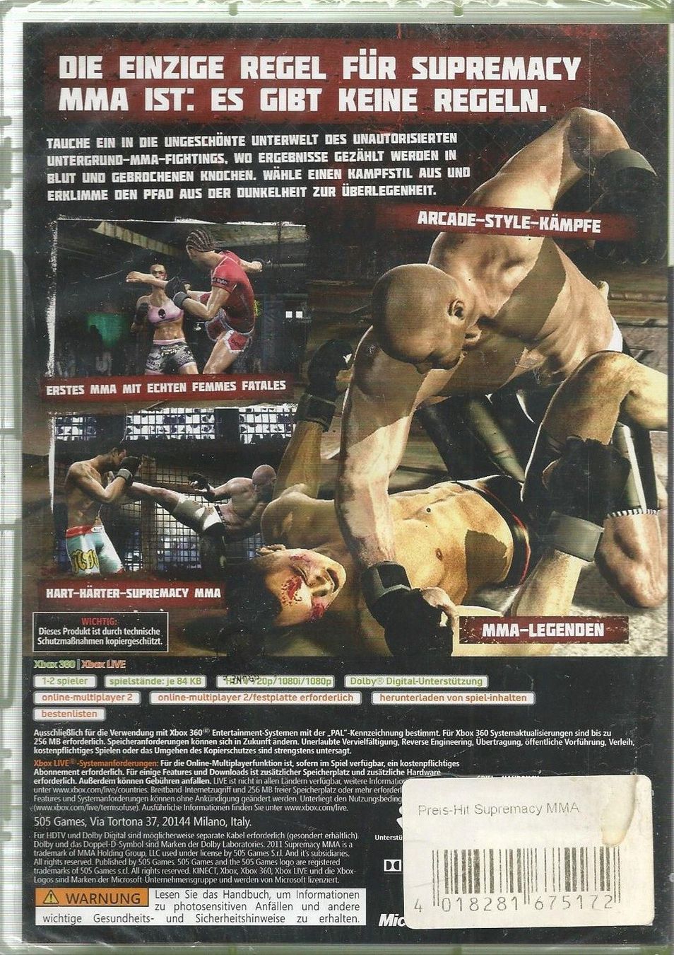 Spiele: Supremacy MMA (Microsoft Xbox 360, 2012, DVD-Box) NEUWARE – Neu und originalverpackt aus Bad Säckingen von ms-spiele-keys 1