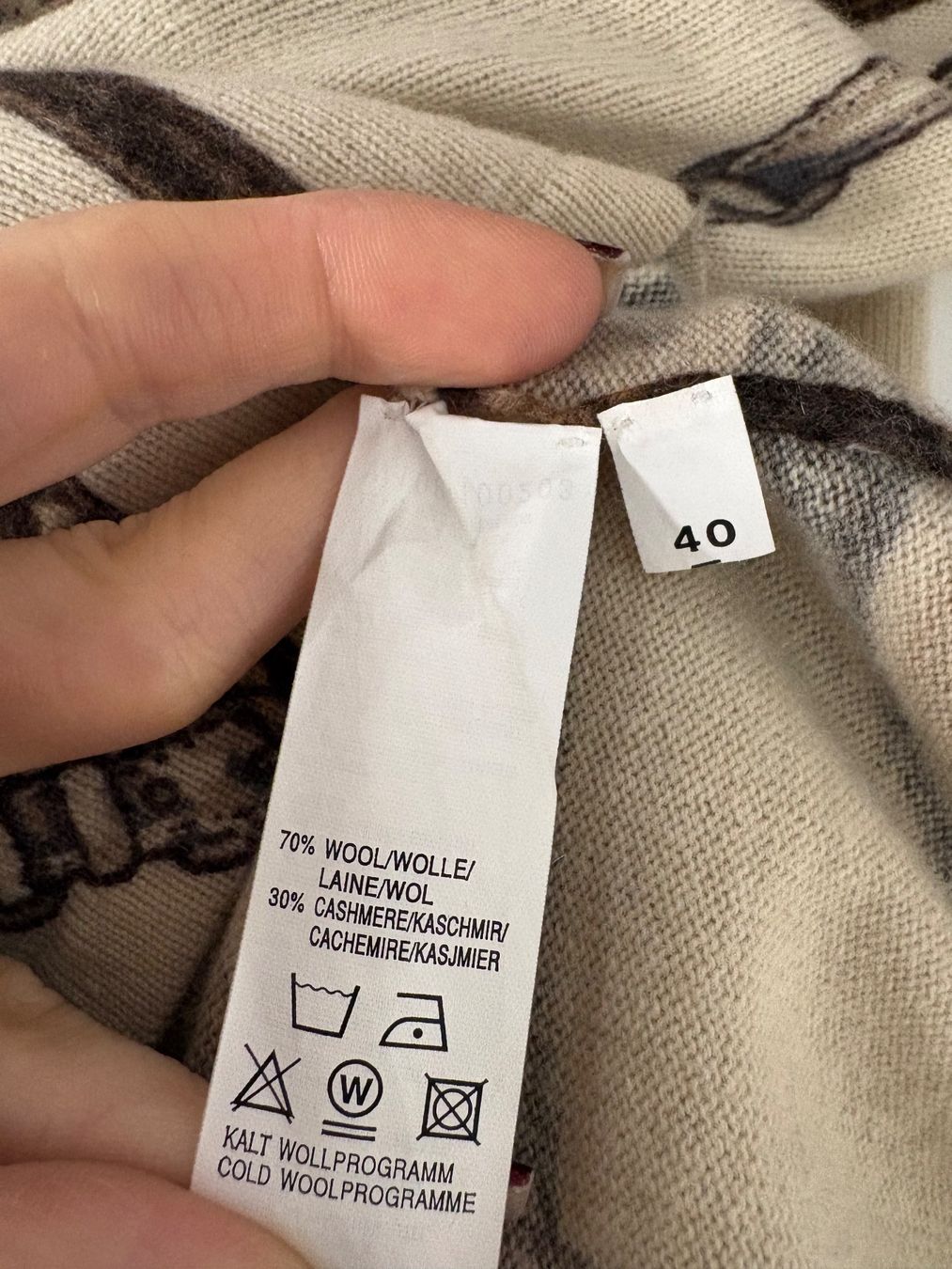 Maglioni & Felpe: Nice Connection Kaschmir Wolle Pullover Pferde Print 40 beig – Nuovo (secondo la descrizione) da Regensdorf venduto da secondchancefashion 5