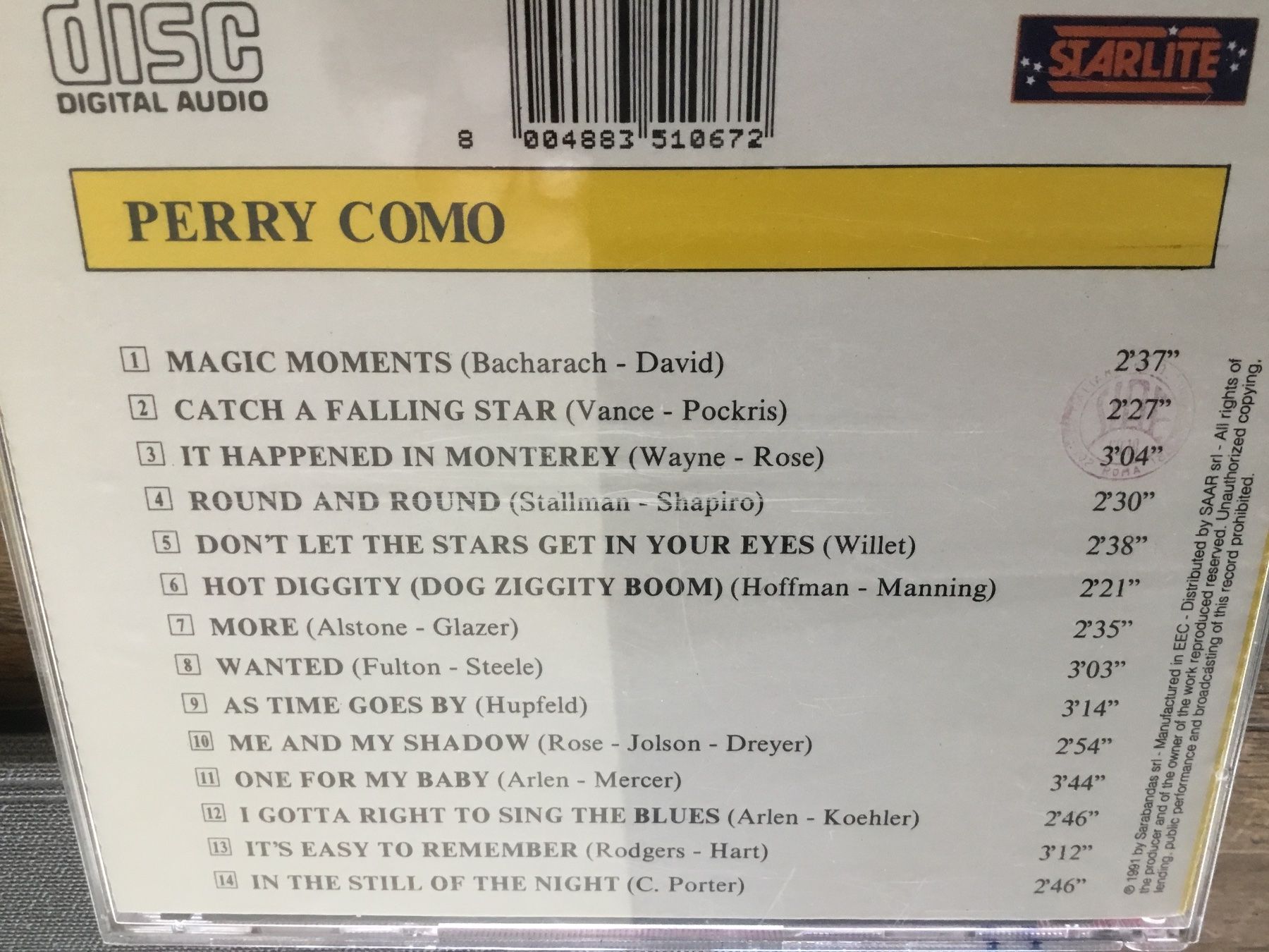 CD: Perry Como - CD - Magic Moments und weitere Hits -Top! – Usato da Thierachern venduto da sweden08 1