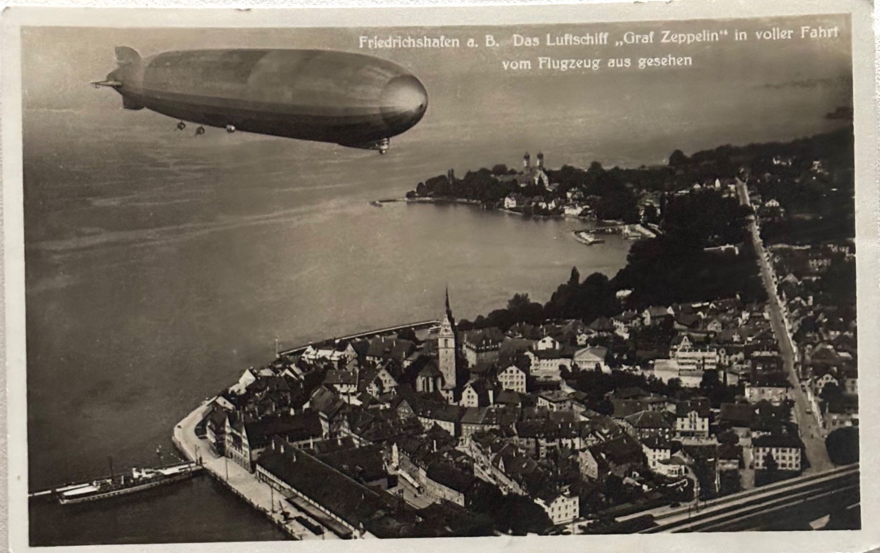 Ansichtskarten: Friedrichshafen, Graf Zeppelin, Stempel! Echtfoto – Gebraucht aus Frauenfeld von Merk52