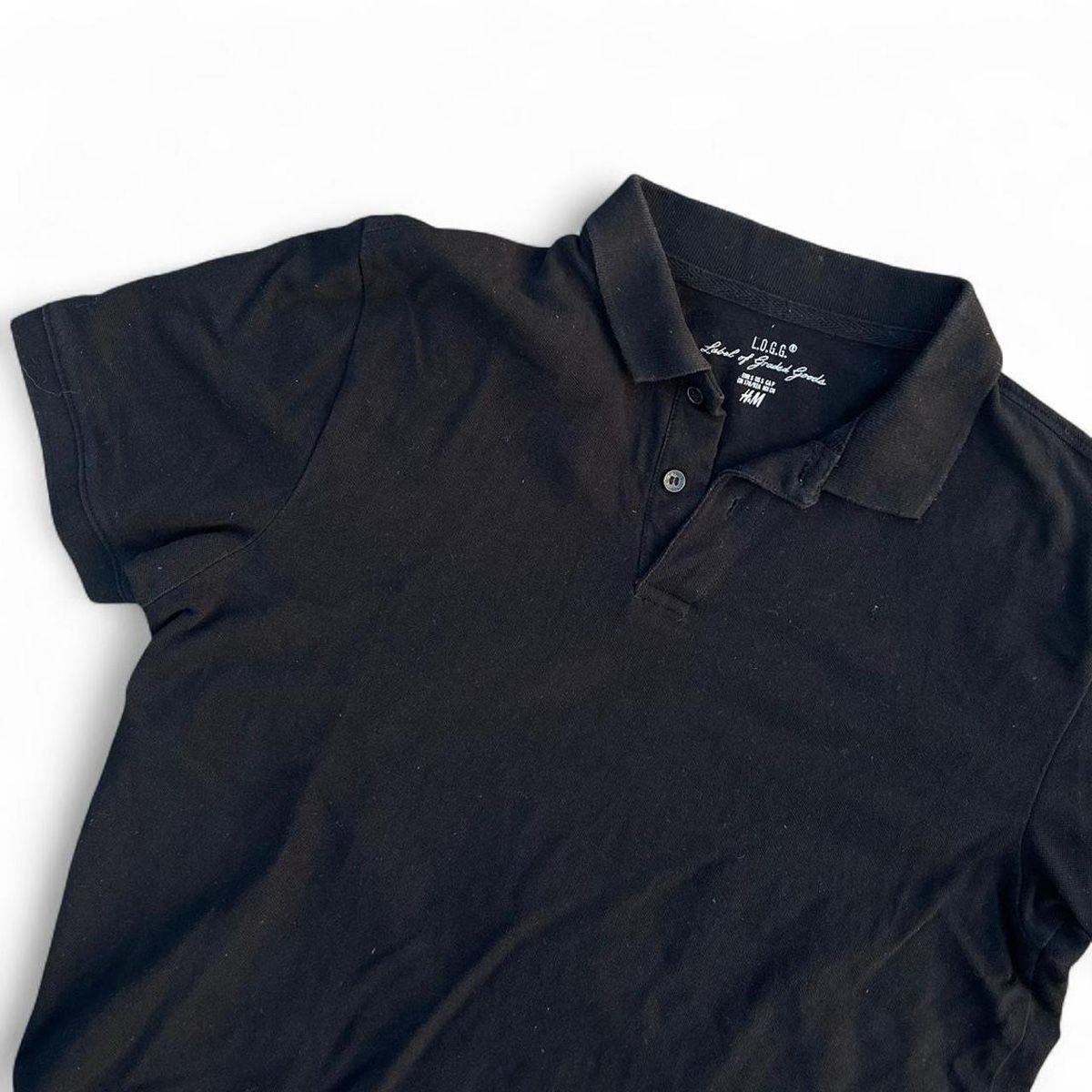 H&M Magliette Polo: H&M Basic Polo Tshirt Black Men – Usato da Riehen venduto da art_c76v 1